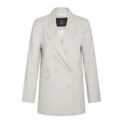 Bruuns Bazaar Elegant Blazer med Similistensdetaljer Beige, Dam