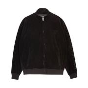 Juicy Couture Svart Velour Dragkedja Track Jacket Black, Unisex