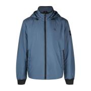 Calvin Klein Jeans Blå Hooded Harrington Jacka Blue, Herr