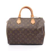 Louis Vuitton Vintage Pre-owned Canvas handvskor Brown, Dam