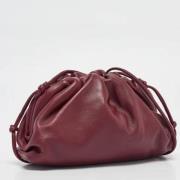 Bottega Veneta Vintage Pre-owned Laeder kuvertvskor Red, Dam