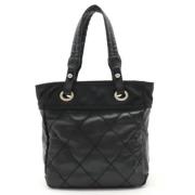 Chanel Vintage Pre-owned Canvas totevskor Black, Dam