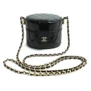 Chanel Vintage Pre-owned Laeder crossbodyvskor Black, Dam