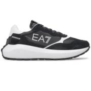 Emporio Armani EA7 Svarta Sneakers med Förstärkt Häl Black, Herr