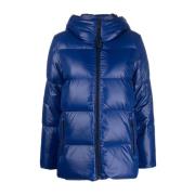 Tommy Hilfiger Blå Puffer Dunjacka med Logotyp Blue, Dam