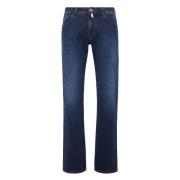 Billionaire Blå Denim Straight Jeans Regular Fit Blue, Herr