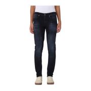 Dondup George Denim Tvättade Byxor Blue, Herr