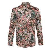 Etro Casual Paisley Print Långärmad Skjorta Multicolor, Herr