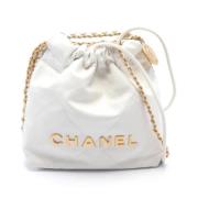 Chanel Vintage Pre-owned Laeder crossbodyvskor White, Dam