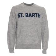 MC2 Saint Barth Grå Jumper med Framficka Gray, Herr