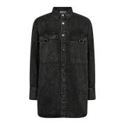 Copenhagen Muse Denimjacka Acid Washed Svart Black, Dam