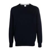 Eleventy Blå Cashmere Casual Sweater Blue, Herr