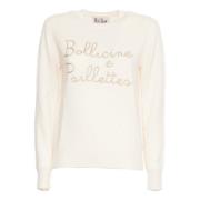 MC2 Saint Barth Beige New Queen Sweater Stickat Beige, Dam