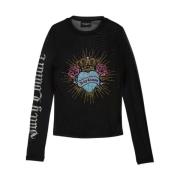 Juicy Couture Svart Sacred Virgo Långärmad Topp Black, Dam