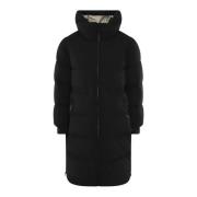 Woolrich Lång Puffer Parka Jacka Black, Dam