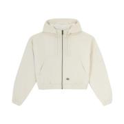 Dickies Corduroy Hooded Coat Beige, Dam