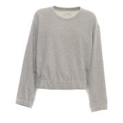 Dries Van Noten Grå Melange Crew-Neck Sweatshirt Gray, Dam