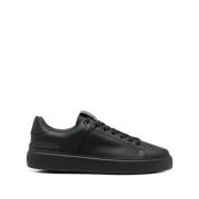 Balmain Svarta Court Sneakers Låga Klackar Trainers Black, Herr