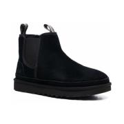 UGG Svarta Shearling Ankelboots Black, Herr