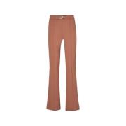 Liu Jo Flare byxor i stretch tekniskt tyg Brown, Dam