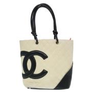 Chanel Vintage Pre-owned Laeder totevskor Beige, Dam