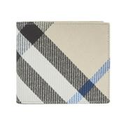 Burberry Rutig Bi-Fold Plånbok Beige, Unisex