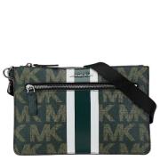 Michael Kors Pre-owned Pre-owned Canvas axelremsvskor Green, Dam