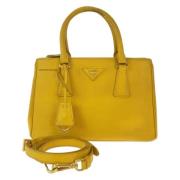 Prada Vintage Pre-owned Laeder totevskor Yellow, Dam