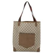 Gucci Vintage Pre-owned Canvas totevskor Beige, Dam