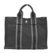 Hermès Vintage Pre-owned Canvas totevskor Black, Dam