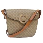 Celine Vintage Pre-owned Tyg axelremsvskor Beige, Dam