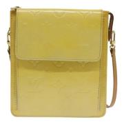 Louis Vuitton Vintage Pre-owned Tyg kuvertvskor Yellow, Dam