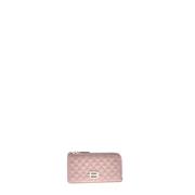 Baldinini Wallet in black nude leather leather Pink, Dam