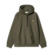 Carhartt Wip Grön American Script Hoodie Green, Herr