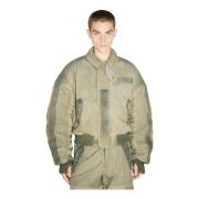 032c Vadderad Clay Utility Bomber Jacket Green, Herr