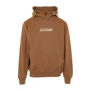 Barrow Hoodie med fronttryck Brown, Herr