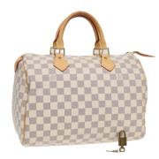 Louis Vuitton Vintage Pre-owned Canvas handvskor White, Dam