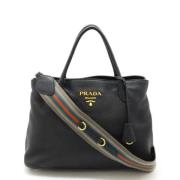 Prada Vintage Pre-owned Laeder handvskor Black, Dam