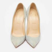 Christian Louboutin Pre-owned Pre-owned Mocka klackskor Blue, Dam