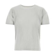 Issey Miyake Mångsidig Ljusgrå Polyester T-Shirt Gray, Herr