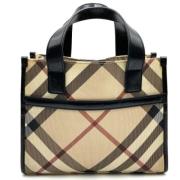 Burberry Vintage Pre-owned Canvas totevskor Beige, Dam