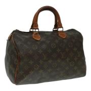 Louis Vuitton Vintage Pre-owned Canvas handvskor Brown, Dam