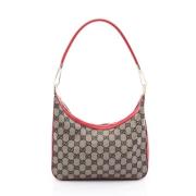 Gucci Vintage Pre-owned Canvas crossbodyvskor Beige, Dam