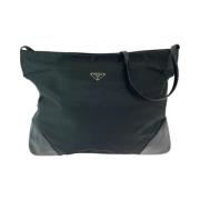 Prada Vintage Pre-owned Canvas crossbodyvskor Black, Herr