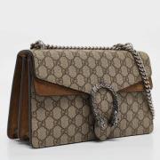 Gucci Vintage Pre-owned Tyg crossbodyvskor Beige, Dam