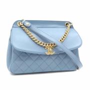 Chanel Vintage Pre-owned Laeder chanel-vskor Blue, Dam