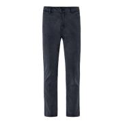 BomBoogie Nattblå Slim Corduroy Chinos Blue, Herr