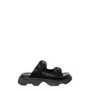 Jeannot Svart strass sandal med raso Black, Dam