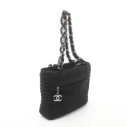 Chanel Vintage Pre-owned Canvas chanel-vskor Black, Dam