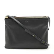 Celine Vintage Pre-owned Laeder crossbodyvskor Black, Dam